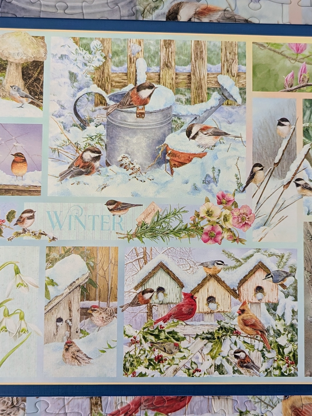 Cobble Hill Winter Birds 500 Piece Jigsaw Puzzle